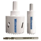 Westward 29VX11 Hole Saw Kit, 3 Pcs. New. Price: $28.88.
