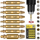 Topec Damaged Screw Extractor Set 8PCS, Hss 4341 Easy Out 8-PIECE, Gold New. Price: $15.17.