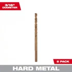 Milwaukee 48-89-2359 15X Cobalt 3/16" Drill Bits Hard Metal Steel Wood. New. Price: $17.49.