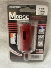 New Morse TAC20 Hole Saw, Bi-metal, Dia 1-1/4 In 32MM. Price: $8.00.