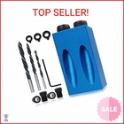 Zlmondee 14PCS Pocket Hole Jig Kit, 15 Degree Woodworking Inclined With New. Price: $15.16.