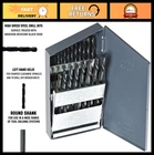 21-PIECE Left Hand High Speed Steel Drill Bit Set (1/16" 3/8") Dwdlh Series New. Price: $162.99.