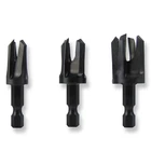 Snappy Tapered Plug Cutter Chamfered Made In Usa Quick Hex Shank 1/4, 3/8, 1/2 New. Price: $33.07.