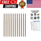 1/8" 6" Cobalt Aircraft Extension Drill Bit Pack Of 12, Glbco Series New. Price: $47.19.