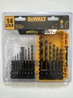 New Dewalt DWAMDB14SET 14PCBLACK & Gold Drill Bit W/ Toughcase+. Price: $16.99.