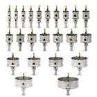 Hole Saw Kit 23PCS Carbide Tct Metal Cutting 5/8 To 3-15/16 Silver Dashap Tipped New. Price: $209.99.