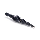 Four Spiral Flute M35 Cobalt Step Drill Bit Set 1/8" - 1/2"(13 Sizes),impact ... New. Price: $43.96.