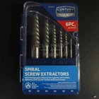 Century Drill & Tool 73414 Spiral Flute Screw Extractor Set New. Price: $17.99.