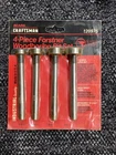 Sears Craftsman Industrial Quality 4-PIECE Forster Wood Boring Bit Set 20975 New. Price: $30.00.