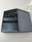 To Z Jobber Drill Set 26 Pcs. America Letter W/huot Index Black Hs Bits Used. Price: $75.00.