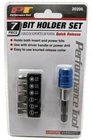Performance Tool New 7 Piece Quick Release Bit Holder Set. Price: $5.50.