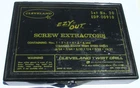 Cleveland Twist Drill Co. Ezy-out Screw Extractor Set No. 20 Edp 00910 Complete Used. Price: $38.99.