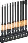 Toolant 10 Pc Metric Impact Bit Set 1/4" Hex-shank S2 Steel Cnc Magnetic New. Price: $30.70.