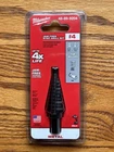 Milwaukee Jam Free Steel Step Drill Bit #4! 3/16 7/8 48-89-9204 New! Sealed!. Price: $17.95.