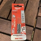 Milwaukee 48-89-4601 1/16 In Titanium Shockwave Drill Bit# 499 New. Price: $13.30.