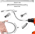2 Pcs Flexible Drill Bit Extension - 1/4 Inch Magnetic Hex, 360 Bendable Sha... New. Price: $20.93.