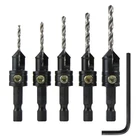 Make Snappy Tools Quick-change 5-PC. Countersink Drill Bit Set. Pro New. Price: $55.36.