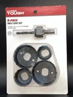 Hyper Tough 5 Piece Hole Saw Set Wood Cutting 1-1/4 2-1/8 New Sealed. Price: $9.95.