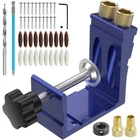 47PCS Pocket Hole Jig Adjustable Punch Locator 15 Degree Angle Drill Gui... New. Price: $24.11.