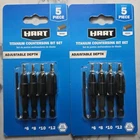 Lot Of 2 Hart 5-PIECE Assorted Titanium Countersink Bit Set New. Price: $19.99.