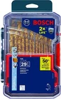 Bosch TI29 Titanium Metal Drill Bit Set (29 Piece) New. Price: $99.99.