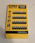 Dewalt Maxfit 28 Piece Screwdriving Bit Set Impact Rated Torsion Zone New. Price: $13.00.