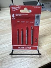Milwaukee 48-20-8988 4PC Glass And Tile Bit Set New. Price: $15.00.