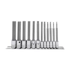 Genius Tools Piece 1/4" & 3/8" Dr. Metric Hex Bit Socket Set BS-2312HL New. Price: $79.83.