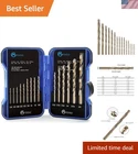 Comoware 15PCS Drill Set (1/16"-3/8"), M35 Hss Twist Bits, Jobber Leng New. Price: $34.15.