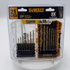 Dewalt - DW1342 Titanium Tip Twist Drill Bit Set 21 Piece Nip New. Price: $19.95.