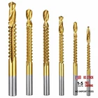 6 Pack 3-8MM Serrated Side Cutting Bit Titanium Coated Hss Twist Drills New. Price: $14.36.