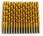 15 Disston Titanium 13/32" High Speed Steel Drill Bits Split Point Metal Gold New. Price: $21.99.