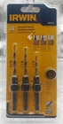 Irwin 1882793 Speedbor Countersink Wood Drill Bit Set #6,8,10 Depth Stop New. Price: $34.99.
