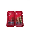 Milwaukee Shockwave Impact Duty Titanium Twist Drill Bit Set (20-PIECE) Open. Price: $27.99.