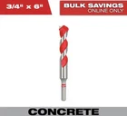 Milwaukee 48-20-9045, 3/4 In. X 6 Carbide Hammer Drill Bit New. Price: $17.70.