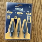 Irwin Unibit Step Drill Set IWAS15504DF New. Price: $40.45.