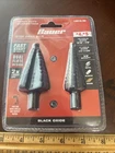 Bauer 1891A-B8 #4 & #5 Step Drill Bits W/3/8" Shaft: Metal, Plastic Wood New. Price: $22.95.