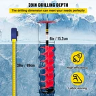 Vevor Ice Drill Auger, 6" Diameter Nylon 39" Length Bit,aug New. Price: $141.05.