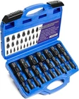25-PIECE Screw Extractor Set Hex Multi-spline Ez Out Bolt Remover 1/8"-7/8" New. Price: $58.00.