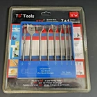 Tg Tools 1/4" Hex Shank Kik Spade Drill Bit Set 7 Piece +1 Combo As Seen On Tv New. Price: $16.99.