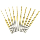10PCS Mini Twist Drill Set - Micro Engraving Bits, Hss 2.35MM Shank Ti New. Price: $12.18.