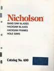 Nicholson Saw Blades & Frames Vintage 1974 Catalog Cooper Industries Apex Nc Used. Price: $13.00.