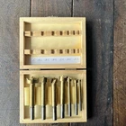 Drill Master 01903 7 Piece Titanium Nitride Coated Forstner Bit Set Used. Price: $9.99.