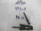 Apex 491-X , #1 Phillips Power Drive Bit 1/4" Hex 1-15/16" Long (pk 4) Open. Price: $18.00.
