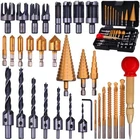 Rocaris 32 Pack Woodworking Chamfer Drilling Tools, Including Countersink Dri... New. Price: $38.88.