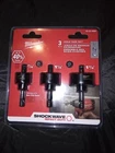 Milwaukee Shockwave Impact 3PC Hole Saw Set New. Price: $26.00.