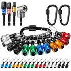 18 Pcs Bit Keychain, 1/4 3/8 1/2 Socket Hex Shank Holders Quick Re... New. Price: $34.21.