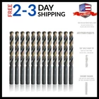/8P12 1/8" High Speed Steel Black & Gold Kfd Split Point Drill Bit Pack Of 12... New. Price: $13.99.