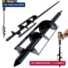 Set Of 2 (1.6"X16" & 3.5"X16") Auger Drill Bit For Planting - Garden Post Hole New. Price: $39.96.