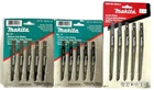 15PC Makita Recipro Saw Blades 24TPI No 71 And 72 (792540-9, 792615-4) 3PKS X New. Price: $39.99.
